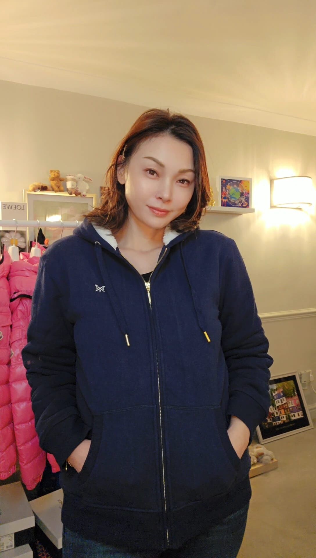 英國代購 (獨立訂單)-CREW CLOTHING CO. Blue Plush Lined Hoodie 🎄🎄香港現貨🎄🎄