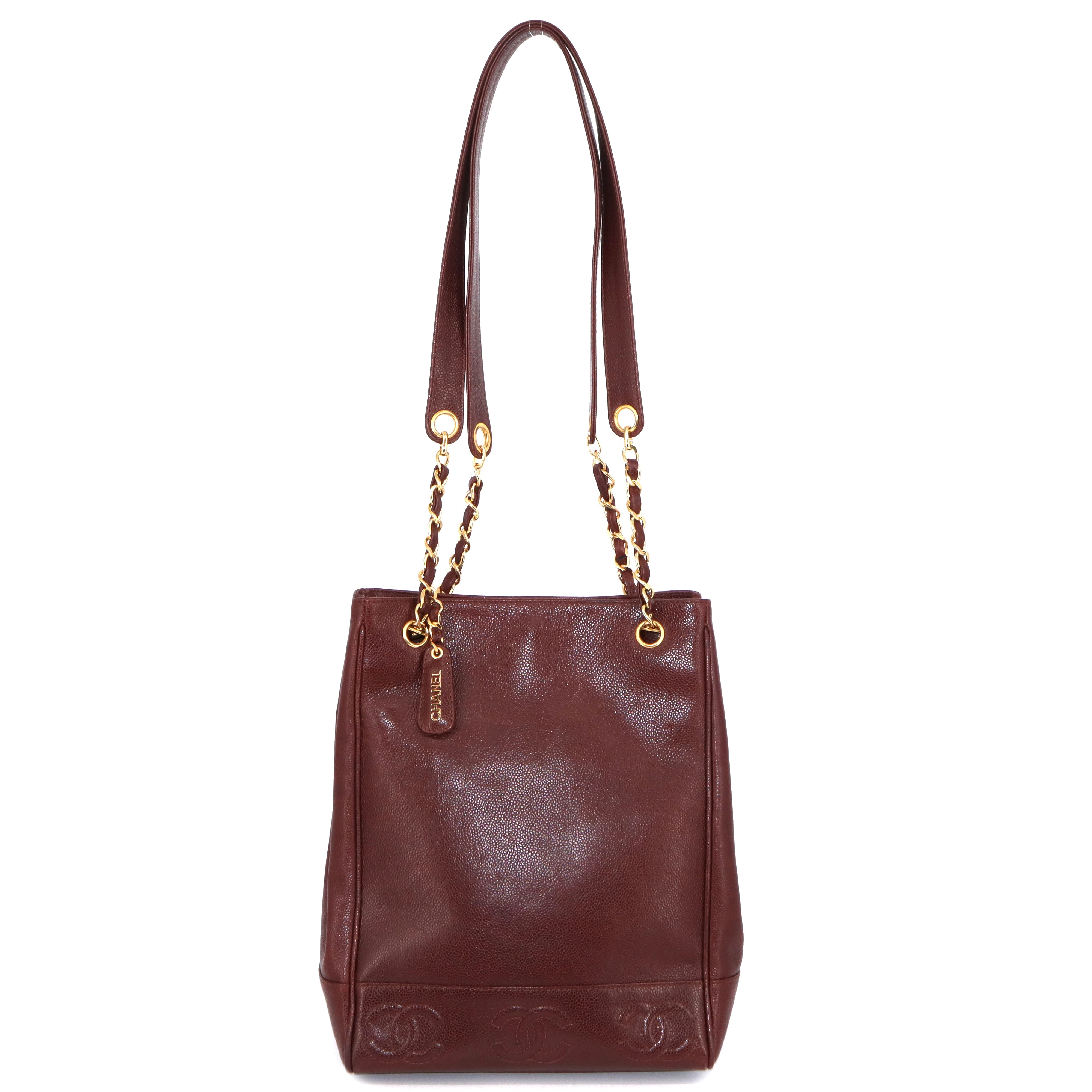 Chanel Triple Coco Mark Caviar Shoulder Bag