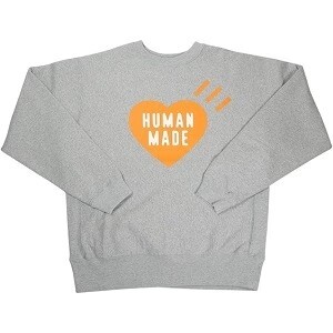 Human Made 2025AW Heart Sweatshirt 愛心 長袖 大學T 灰橘
