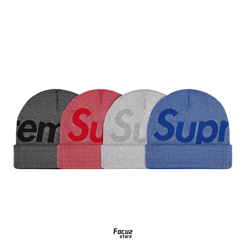 【Focus Store】現貨秒發 Supreme FW25 Week14 Studded Knockout Big Logo Beanie 四色