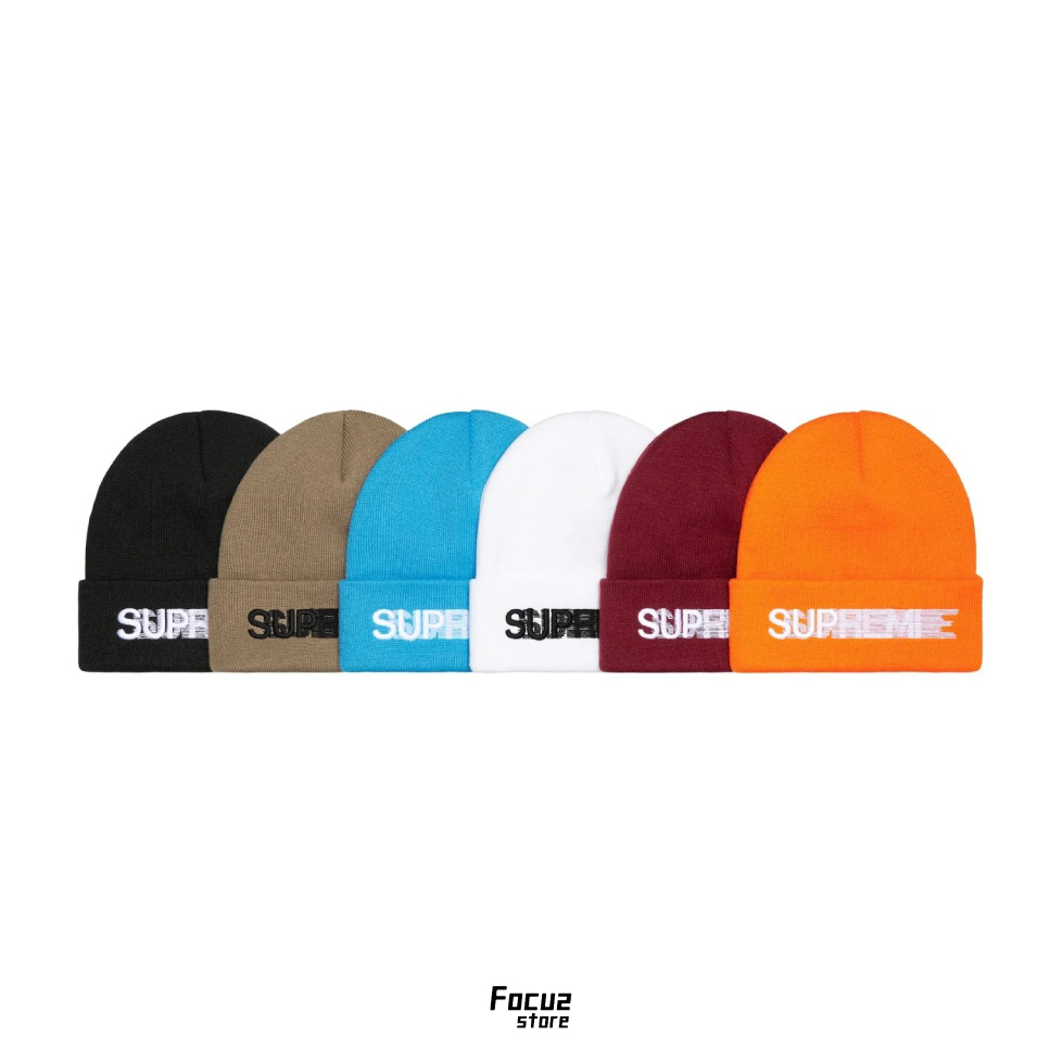 【Focus Store】現貨秒發 Supreme SS23 Week 2 Motion Logo Beanie 毛帽 兩色