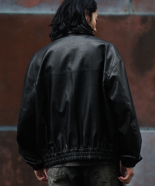 <低於四折..?>日本 WYM LIDNM 皮革 紋理 皮衣 皮外套 兩色