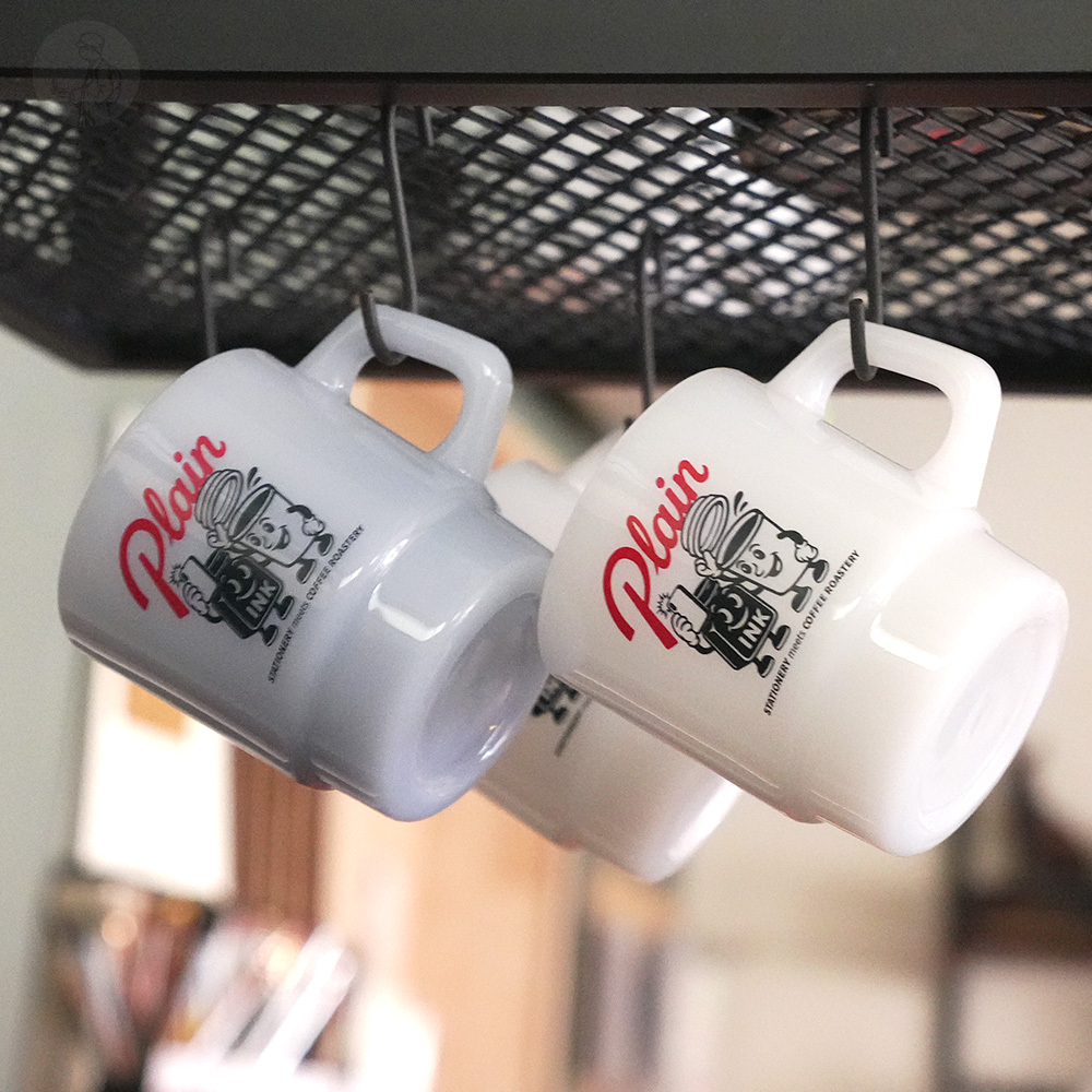 直物開幕限定 文具 X 咖啡 牛奶玻璃馬克杯