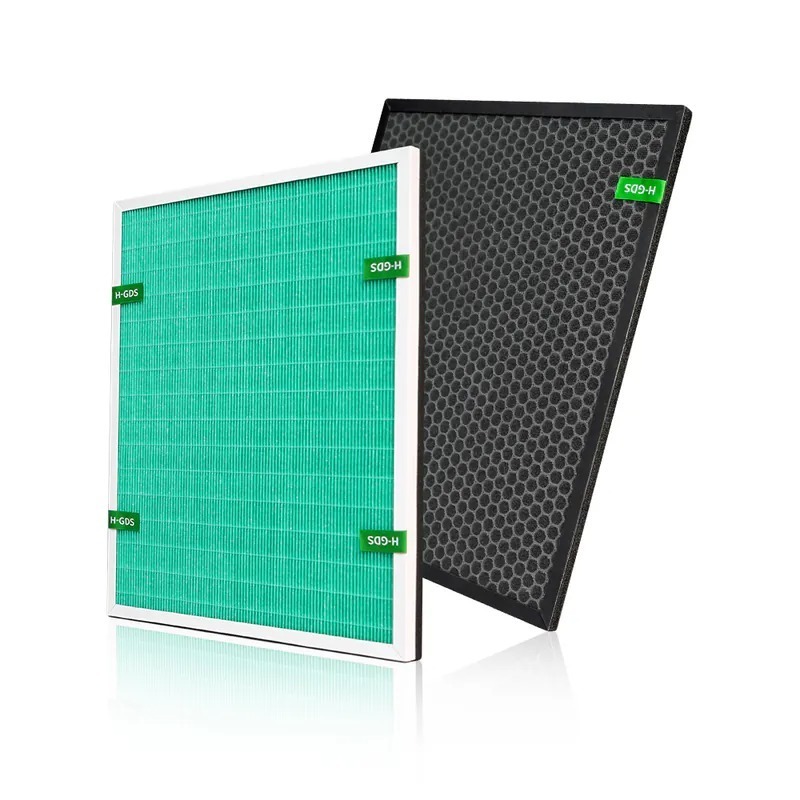 適用 SANLUX台灣三洋 ABC-M8 HEPA抗菌濾芯 蜂巢顆粒活性碳濾網 綠綠好日