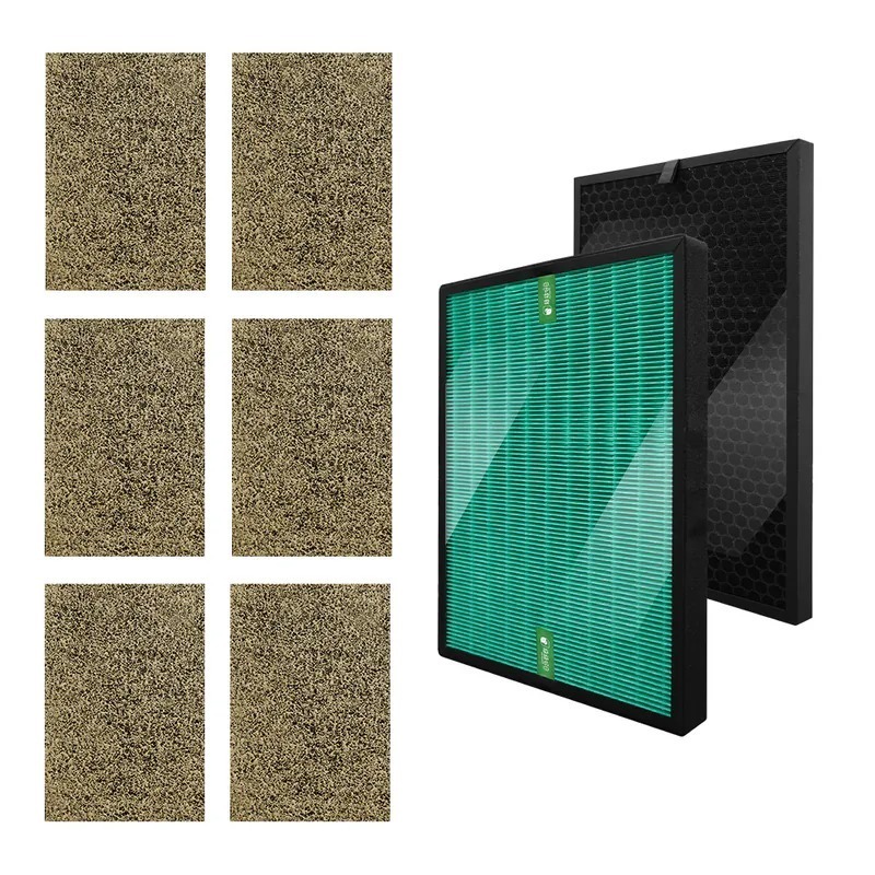 適用 CleanStation克立淨 F31 全套濾網組 HEPA抗菌濾芯 顆粒活性碳 活性碳初濾網 綠綠好日