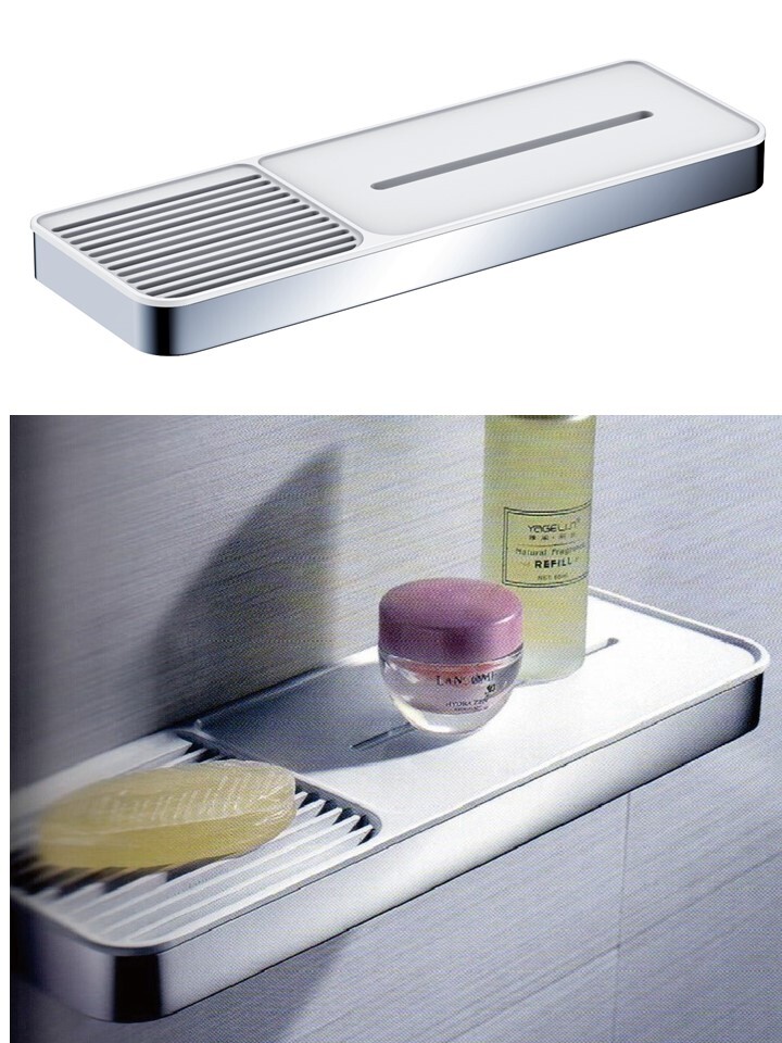 B1D-11015不銹鋼置物平台架＆皂皿