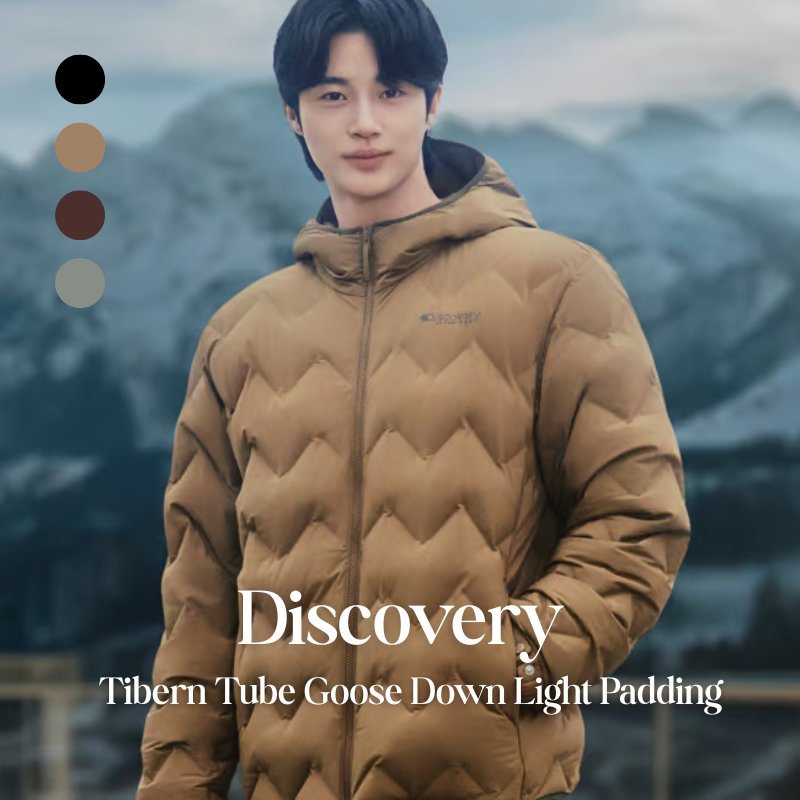 【代購】Discovery 男性 Tibern Tube Goose Down Light Padding 輕量鵝絨羽絨外套 – 輕盈保暖・日常機能款