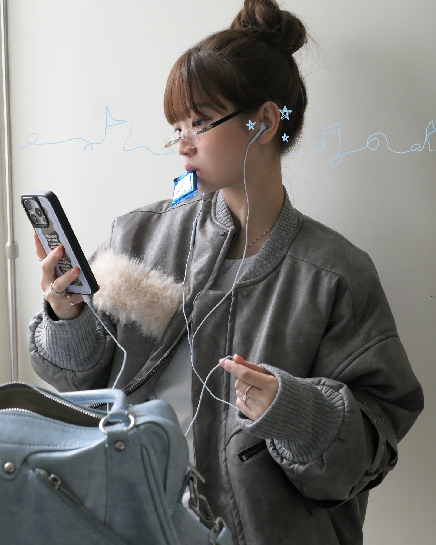 #首批預購 🇰🇷韓國 AlmostBlue 星星款有線耳機