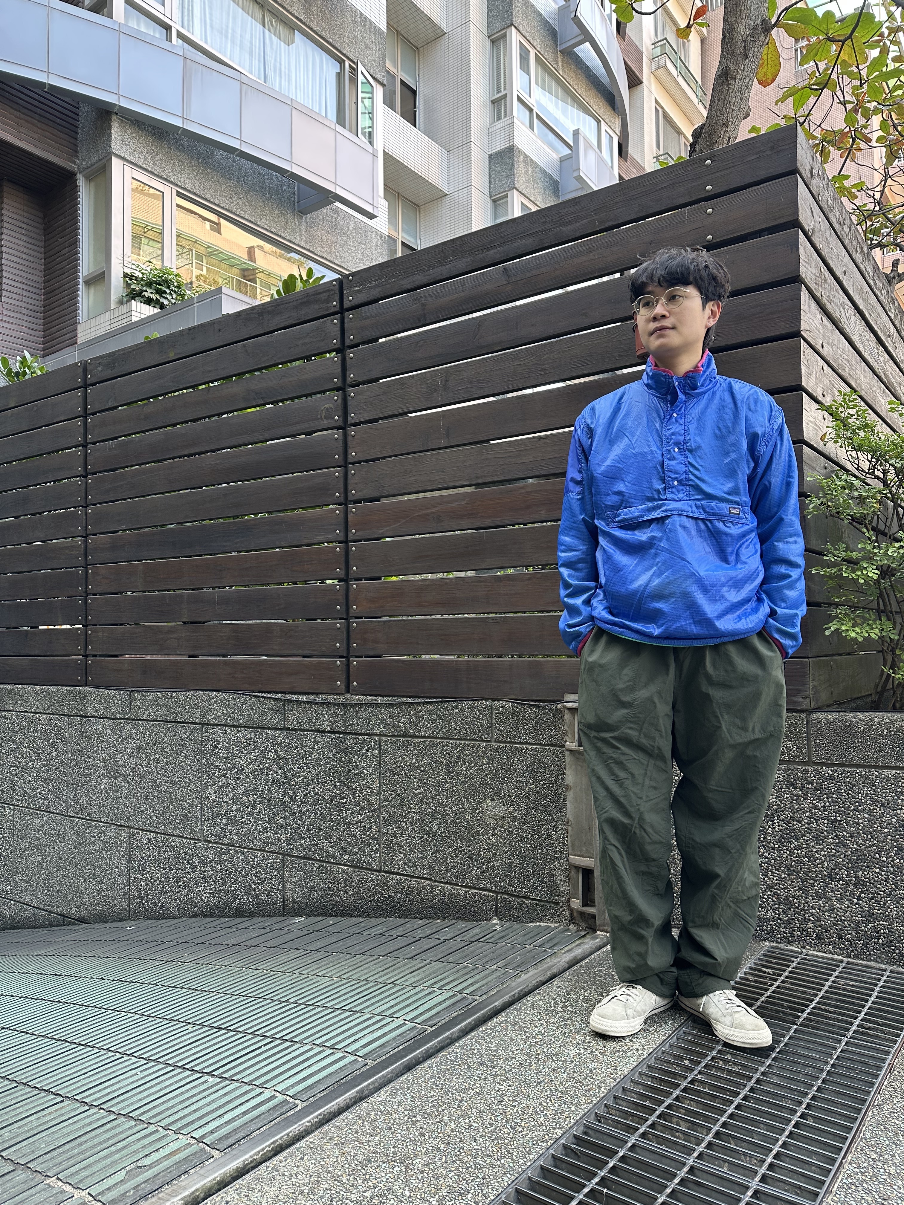 80’s Patagonia Reversible Glissade Jacket “Blue x Line green” (MADE IN USA)