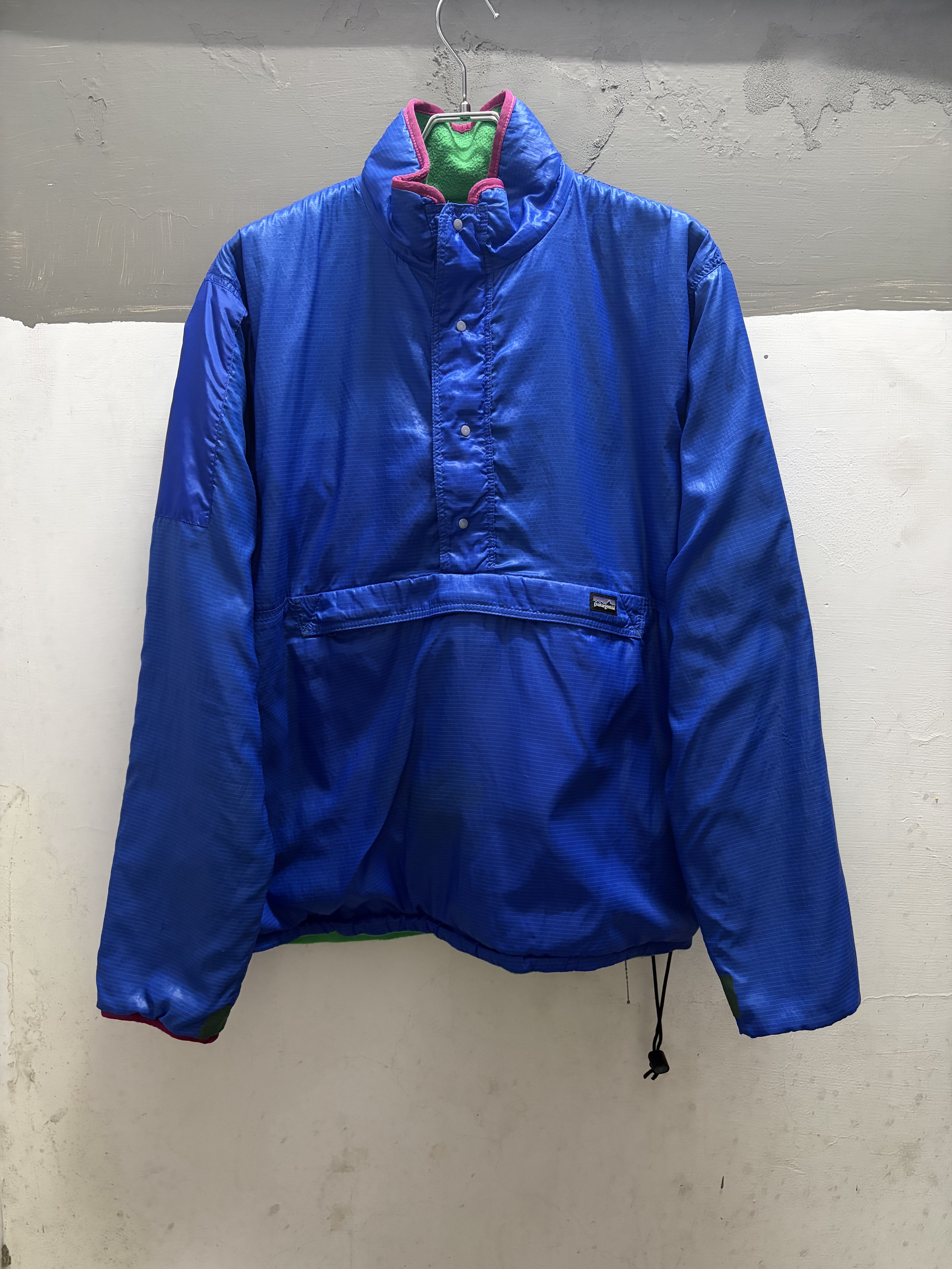 80’s Patagonia Reversible Glissade Jacket “Blue x Line green” (MADE IN USA)