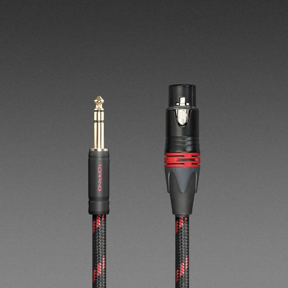 TOPPING - TCT3 立體聲音頻平衡訊號線 | XLR 3-pin (母) > TRS | 0.25/0.75/1.25M (1 對裝)