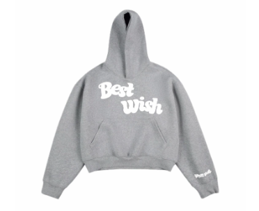 MI260111-H9 衛衣Best Wish Hoodie灰色Free Size