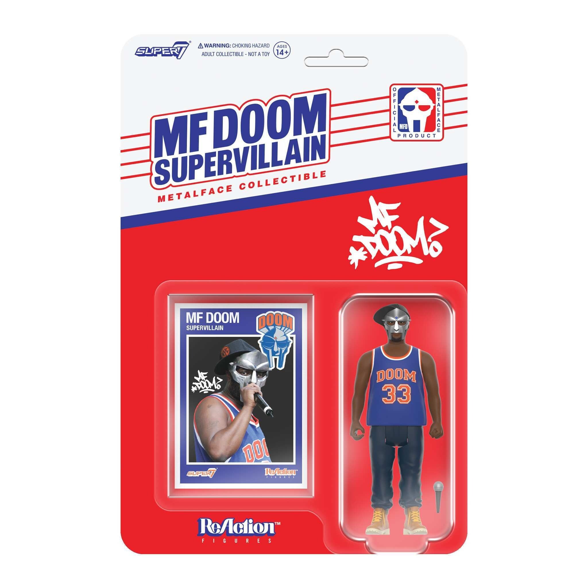 MF Doom Supervillain Metalface 可動玩具