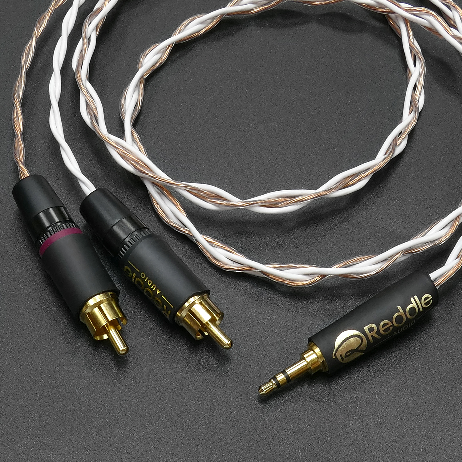 Reddle Audio – RN-MCP33 立體聲音頻訊號線 | 3.5mm > RCA | 銅鍍銀純銅混編 | 0.5/1M