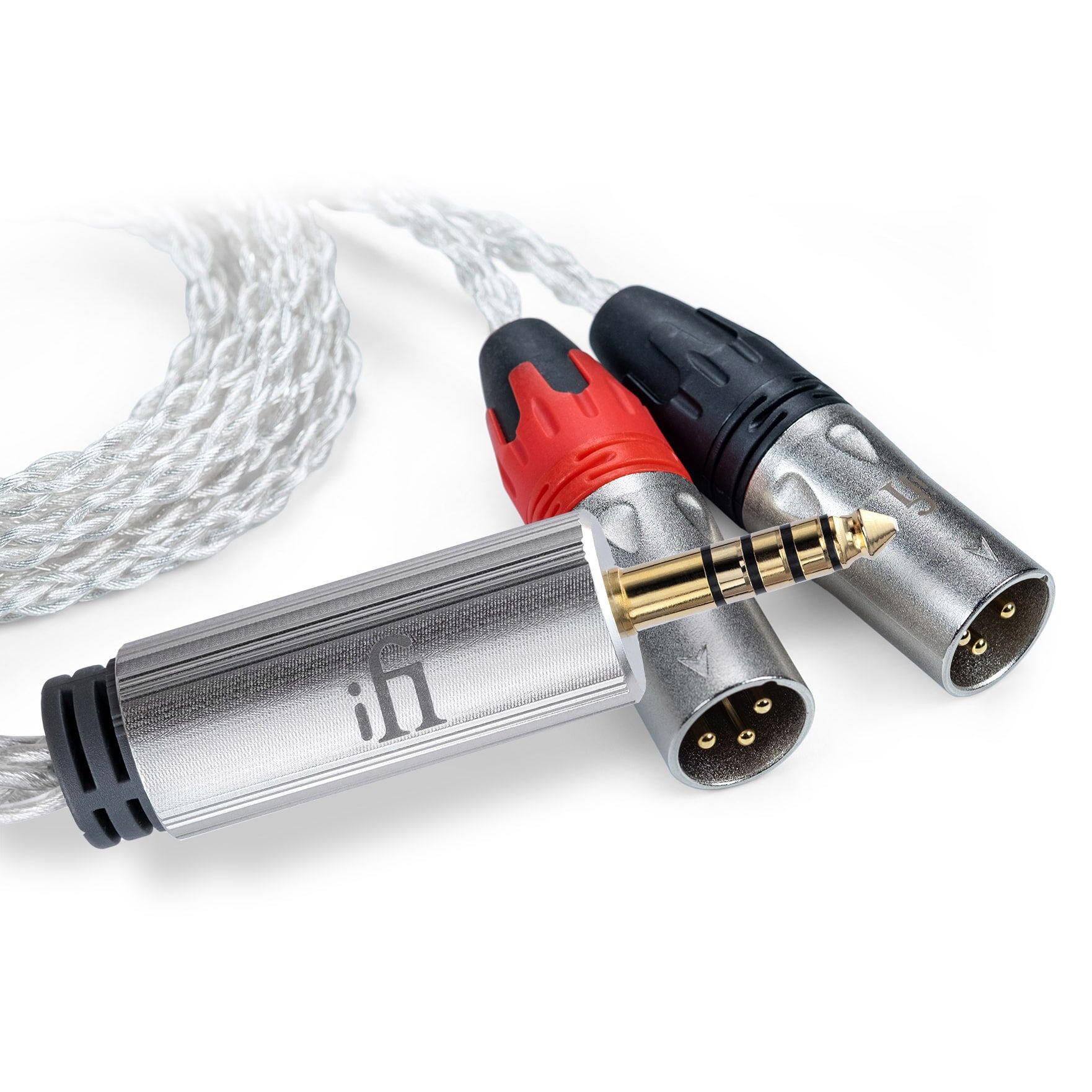 英國 iFi – 4.4mm to XLR 平衡訊號線 | OFHC銅銀 | 1M