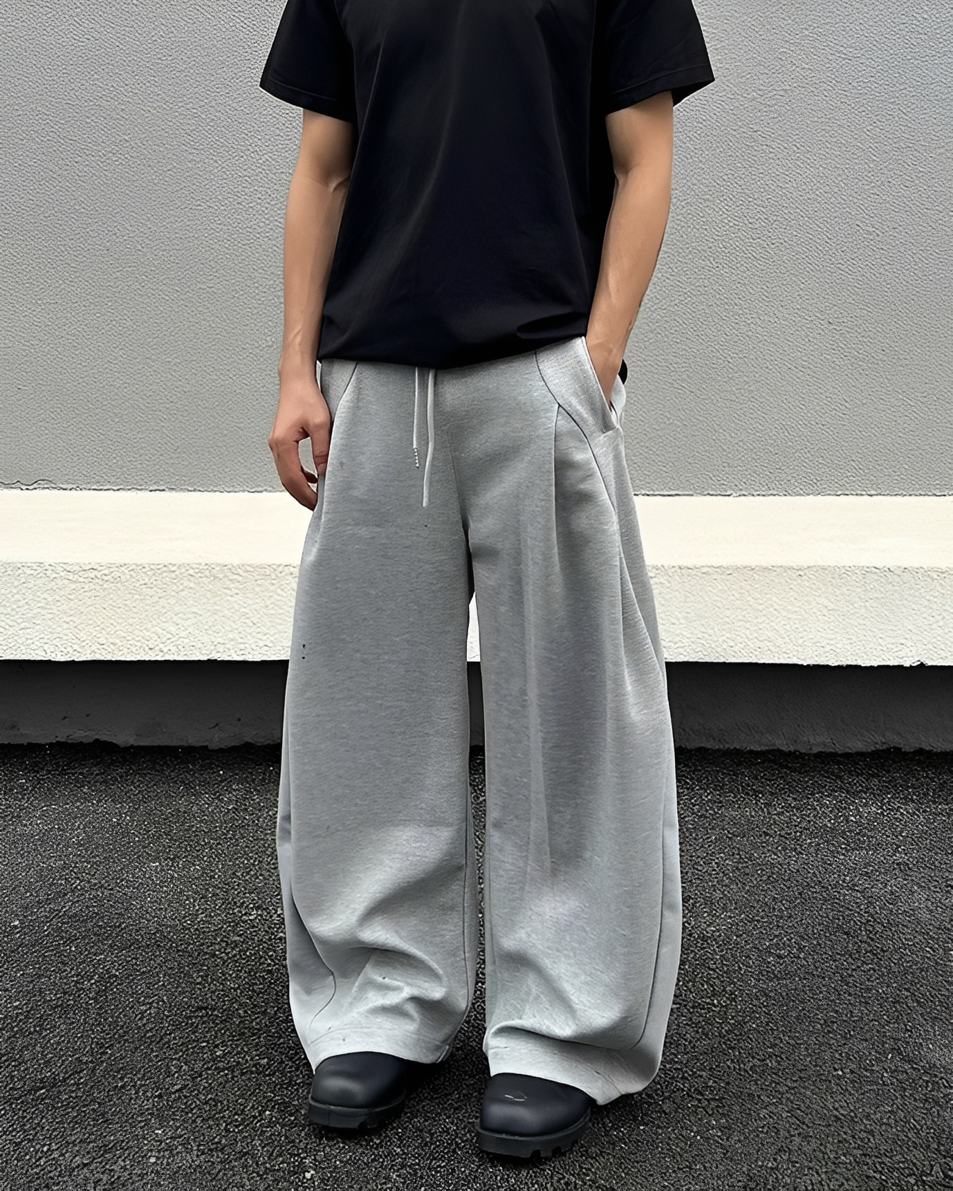 2色 抽繩 線條 造型 彎刀 棉褲 彎刀棉褲 彎刀褲