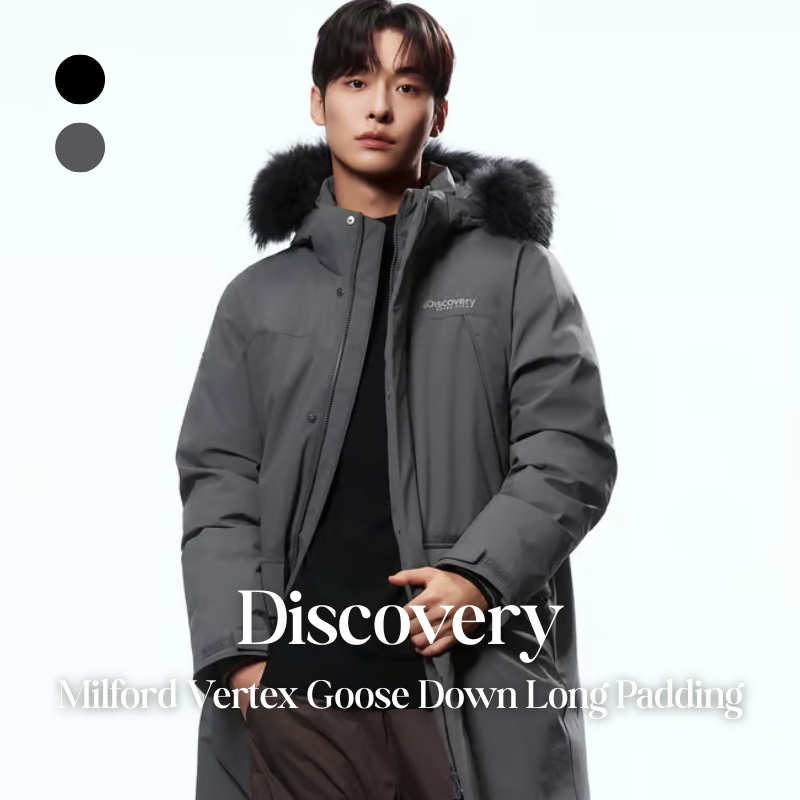 【代購】Discovery 男性 Milford Vertex Goose Down Long Padding 米爾福德 Vertex 鵝絨長版羽絨外套 – 防寒保暖・冬季機能首選