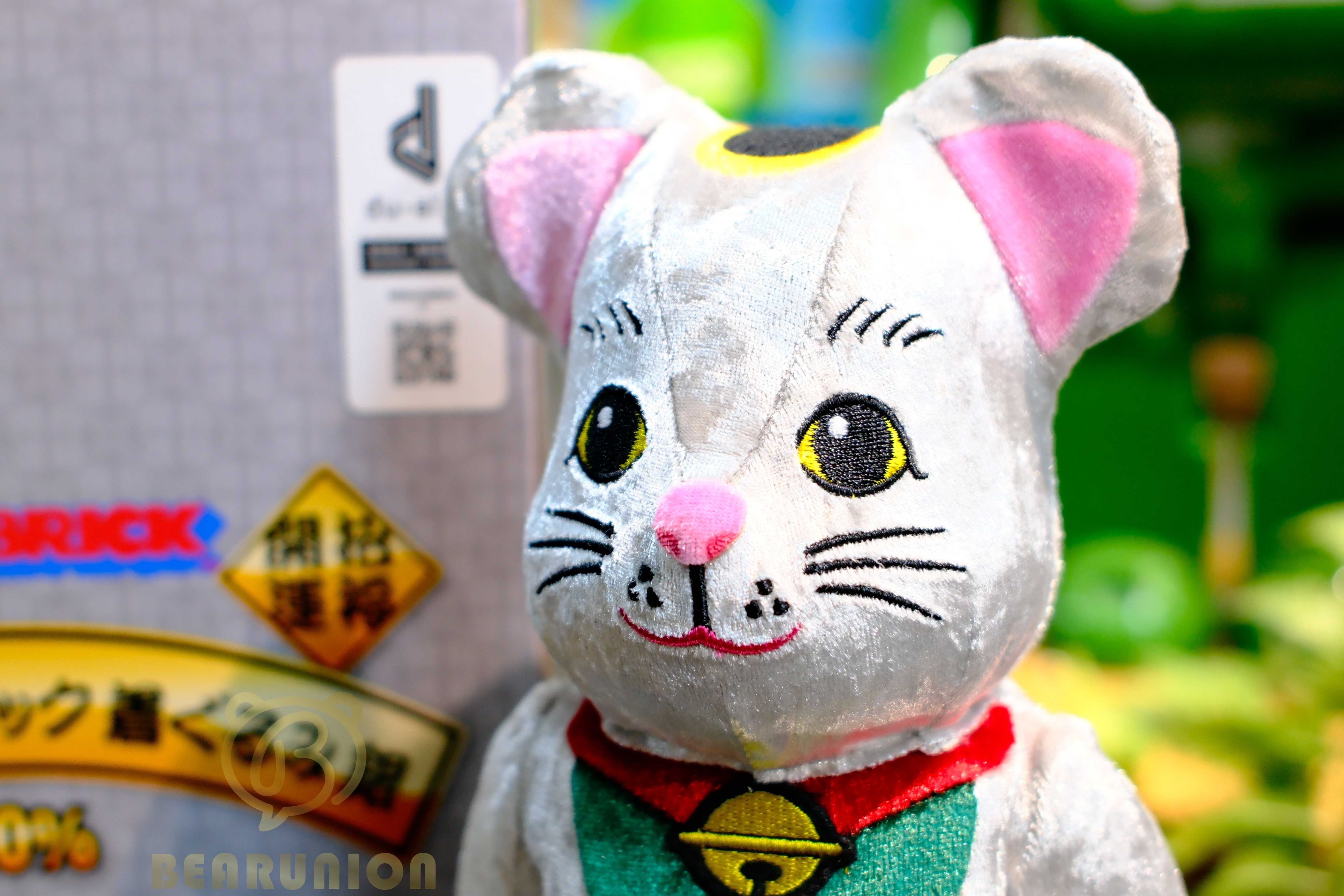 🥇現貨🥇Bearbrick 400% 招き猫着ぐるみ 銀