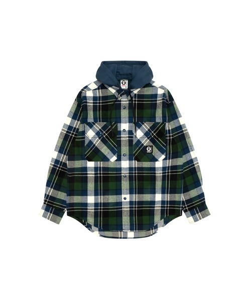 【AAPE】1月連線更新 AAPE NOW LONG SLEEVE HOODIE SHIRT(Detachable)