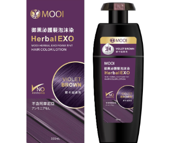 MI260111-Y13 "MOOI **外泌體** 泡沫染髮320ML 摩卡慕斯紫(紫) ***1分鐘可以快速上色 台灣第一支***"
