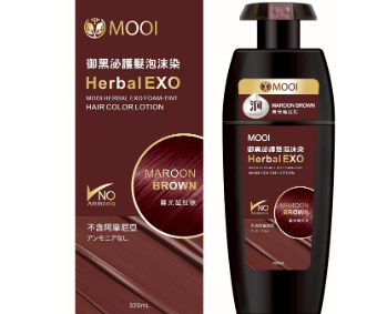 MI260111-Y14 "MOOI **外泌體** 泡沫染髮320ML 暮光莓紅棕(紅) ***1分鐘可以快速上色 台灣第一支***"