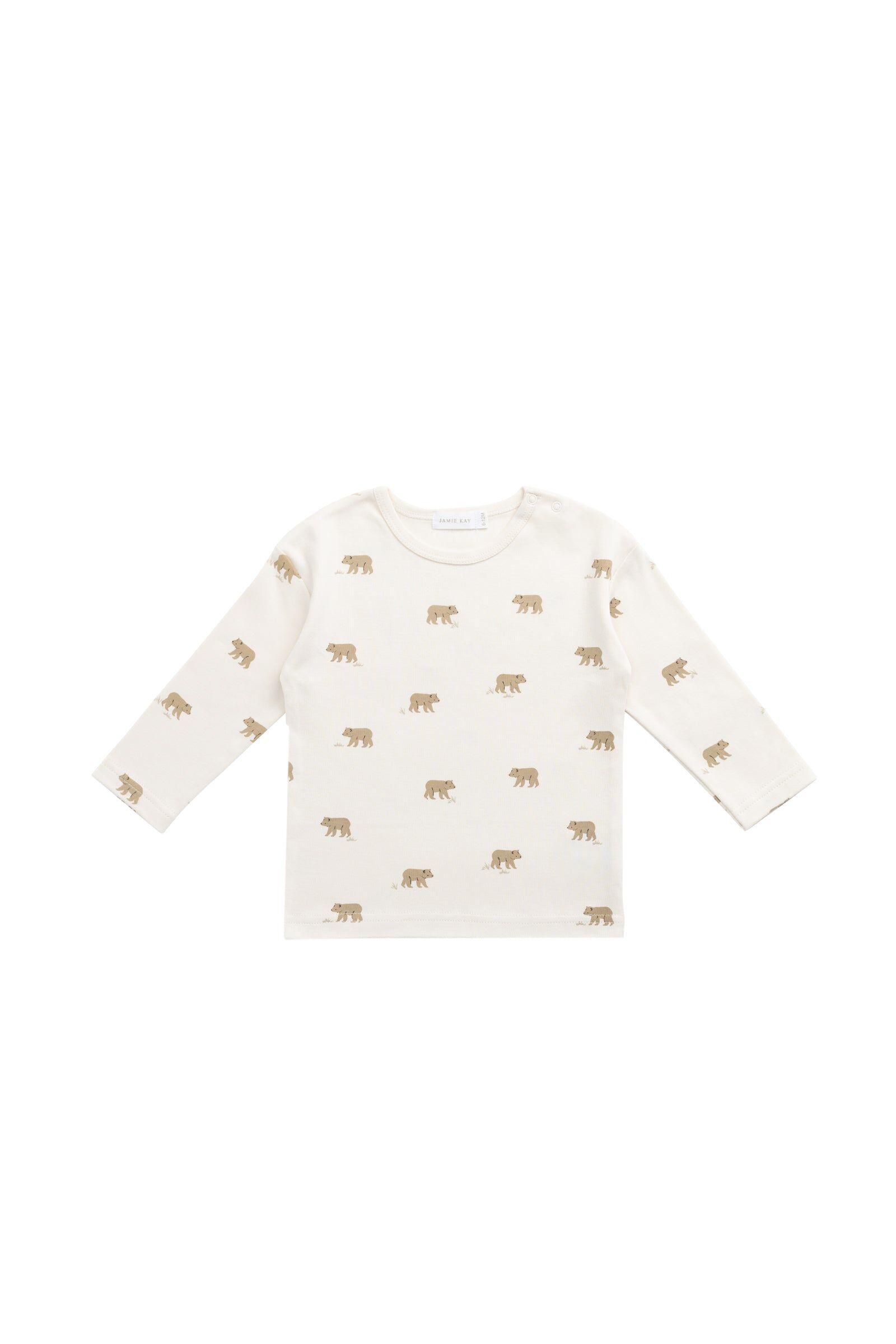 【預購】JAMIE KAY - Pima Cotton Arnold Long Sleeve Top（Cub Walk Samoyed）