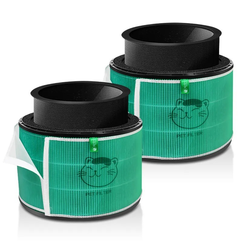 雙入組 適用 LG 超級大白 360°空氣清淨機 寵物增強版 抗菌HEPA 活性碳 可水洗前置濾網 複合式濾網 綠綠好日