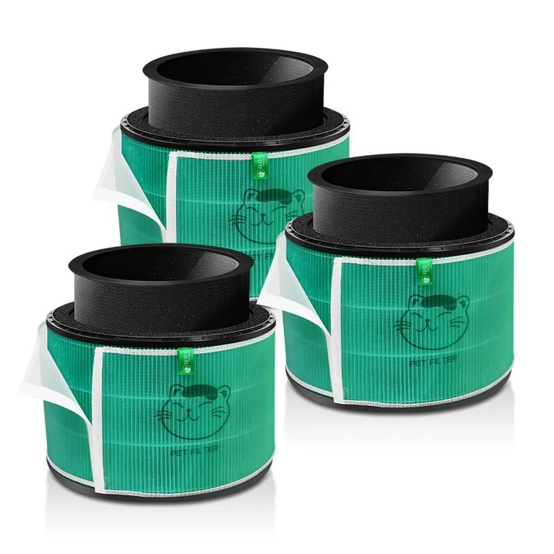 三入組 適用 LG 超級大白 360°空氣清淨機 寵物增強版 抗菌HEPA 活性碳 可水洗前置濾網 複合式濾網 綠綠好日