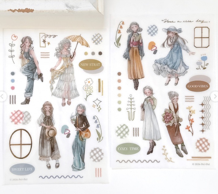 Pei+Pei．心緒日著 轉印貼紙