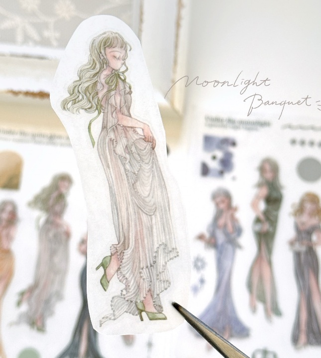 Pei+Pei．月光晚宴 轉印貼紙