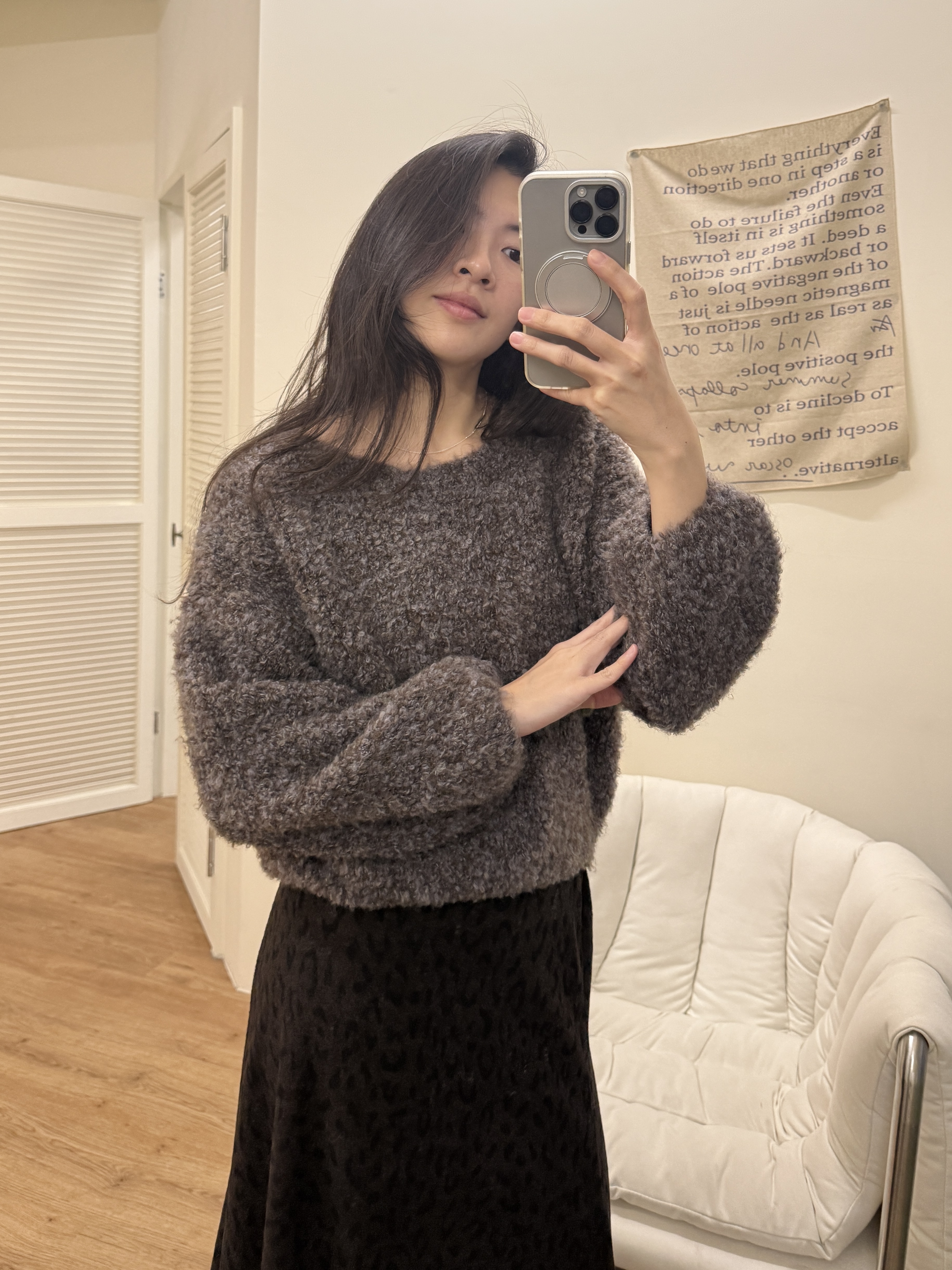 軟綿綿圈圈毛混色毛衣*2色