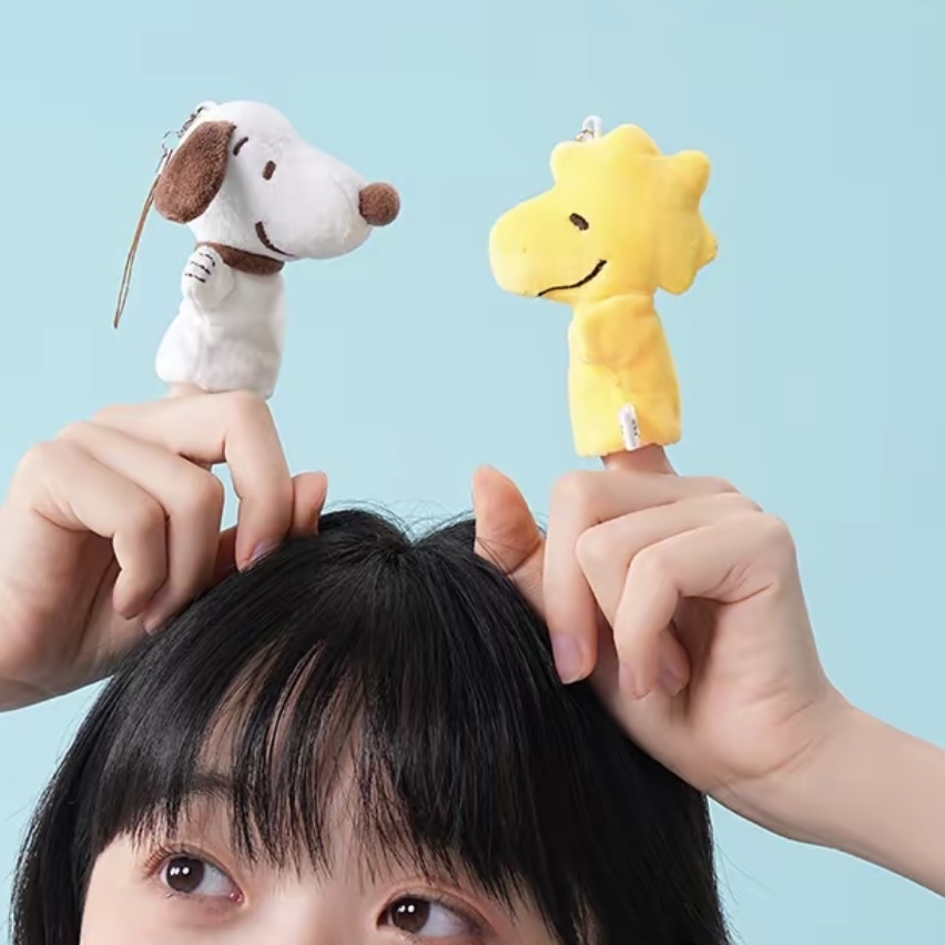 SNOOPY X 久木 SO COOL 好朋友 手指玩偶 史努比 絨毛吊飾 兩入一組 陪伴 治癒