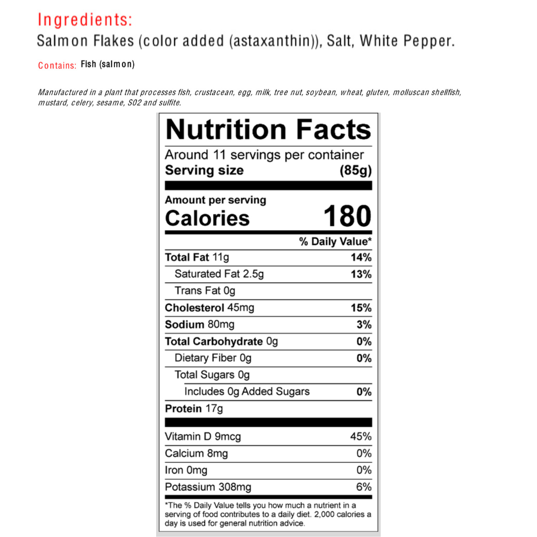 [WF01] [-18°C] 急凍三文魚碎 907g (BBD 23/1/2027)