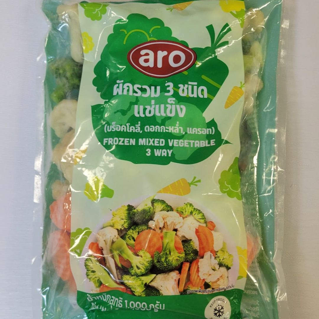 [WF01] [-18°C] 急凍三式雜菜 (西蘭花, 椰菜花, 紅蘿蔔) 1kg (BBD 29/7/2027)