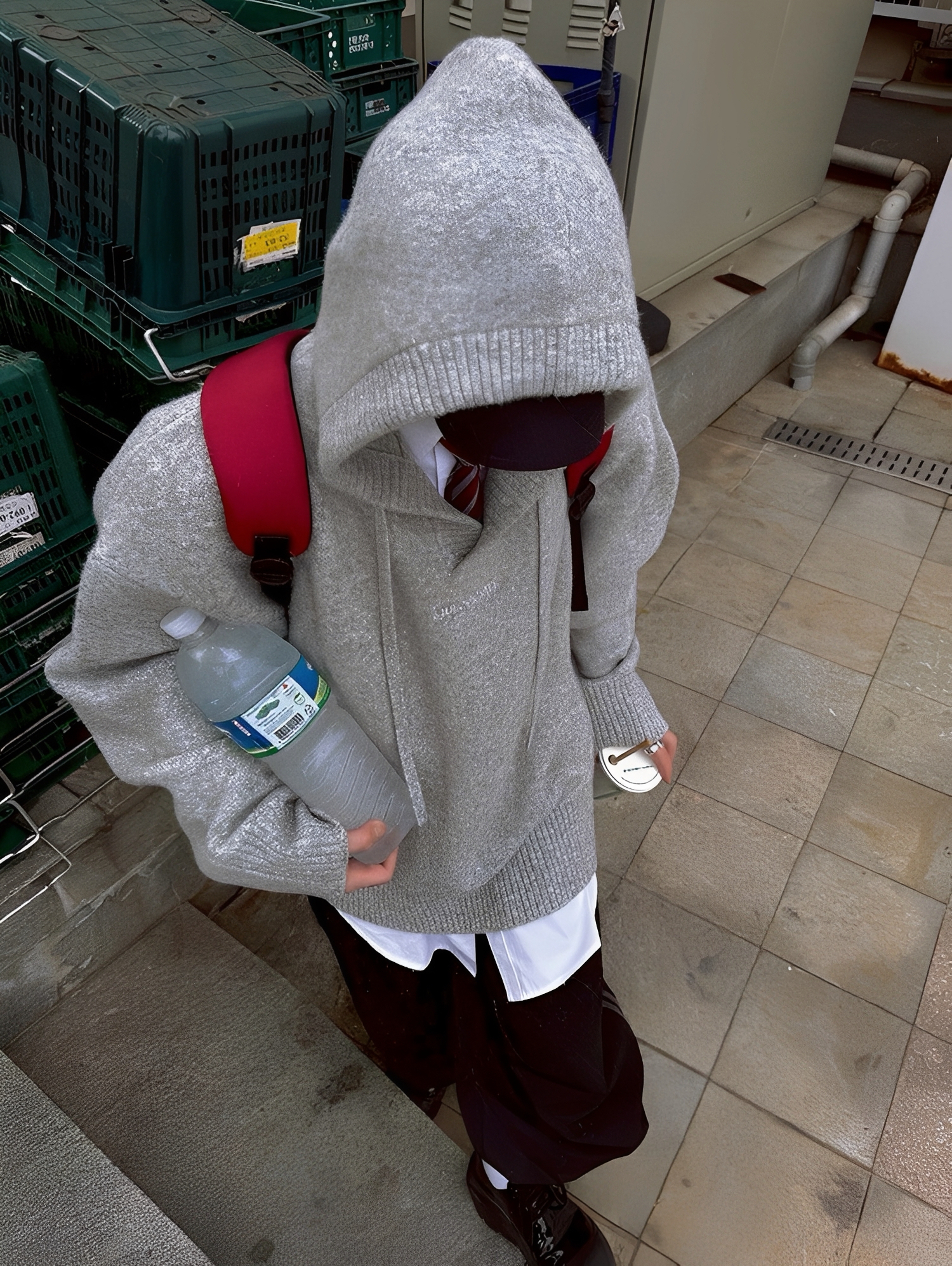 3色 秋冬 aurocean 連帽 針織 毛衣