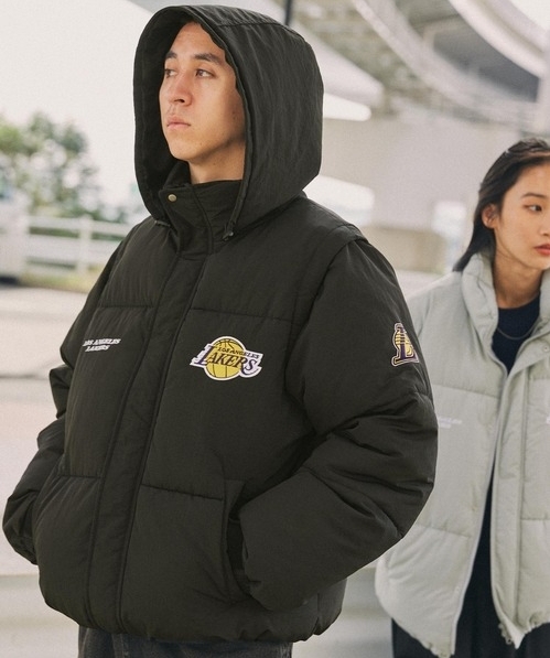 日本限定 MONO-MART NBA 湖人 可拆式 鋪面外套 背心