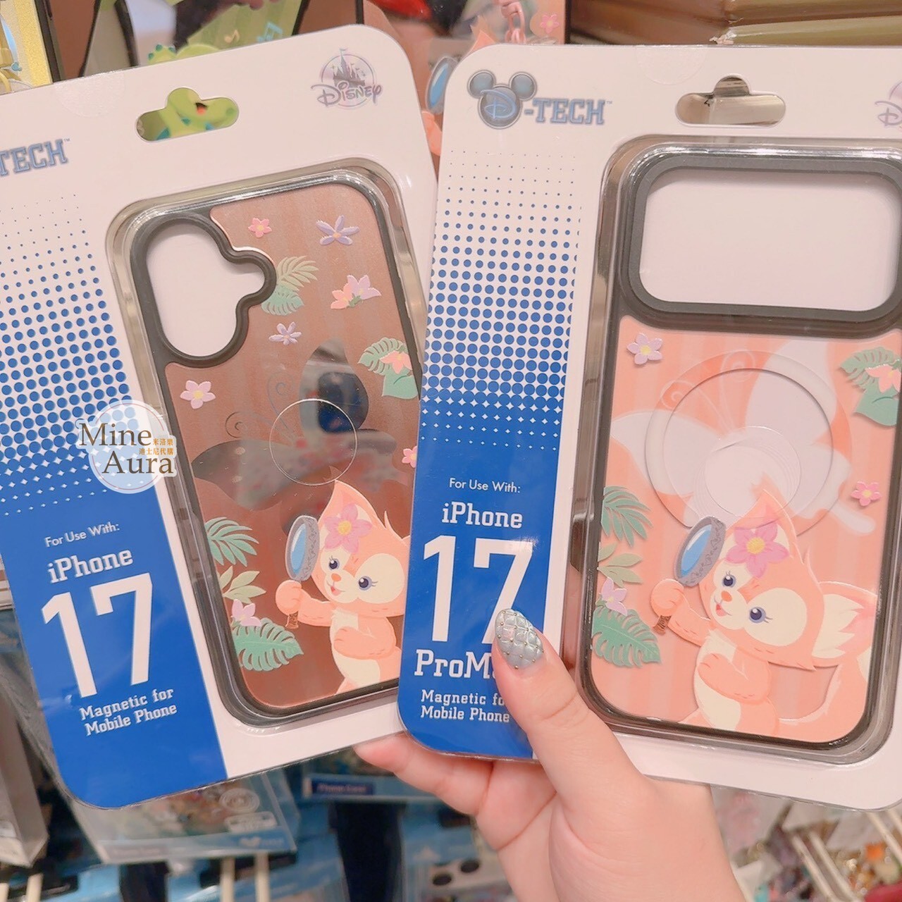 玲娜貝兒 Lina Bell 拿放大鏡 蝴蝶圖案 iphone17 系列 手機殼 保護套 -香港迪士尼樂園