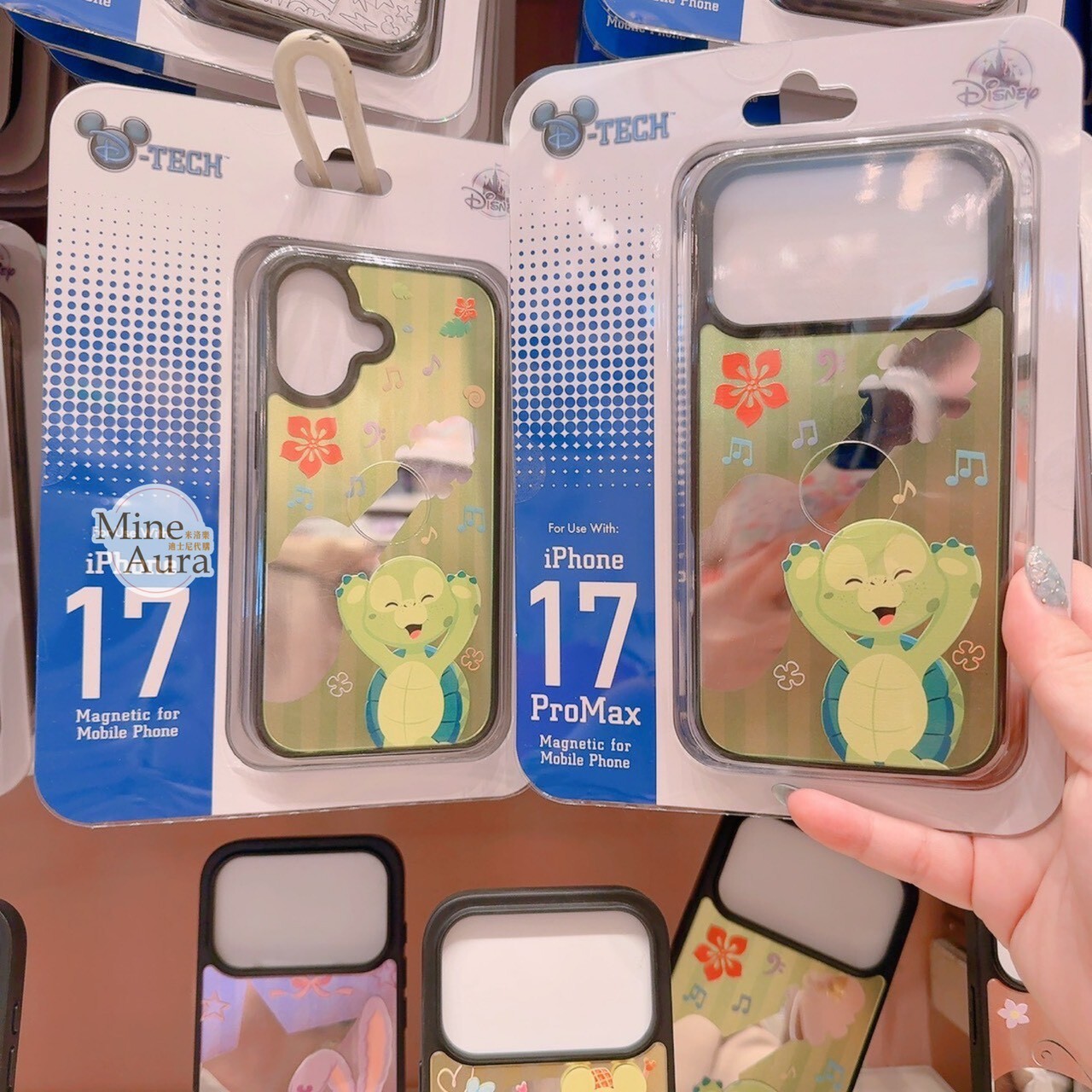 奧樂米拉 海龜 OluMel 舉手歡呼 扶桑花音符 圖案 iphone17 系列 手機殼 保護套 -香港迪士尼樂園