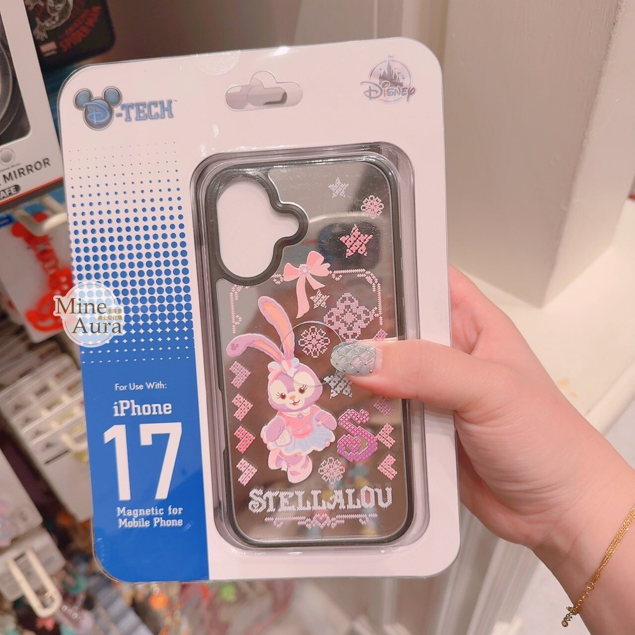 史黛拉露 星黛露 StellaLou 蝴蝶結愛心框 圖案 iphone17 系列 手機殼 保護套 -香港迪士尼樂園