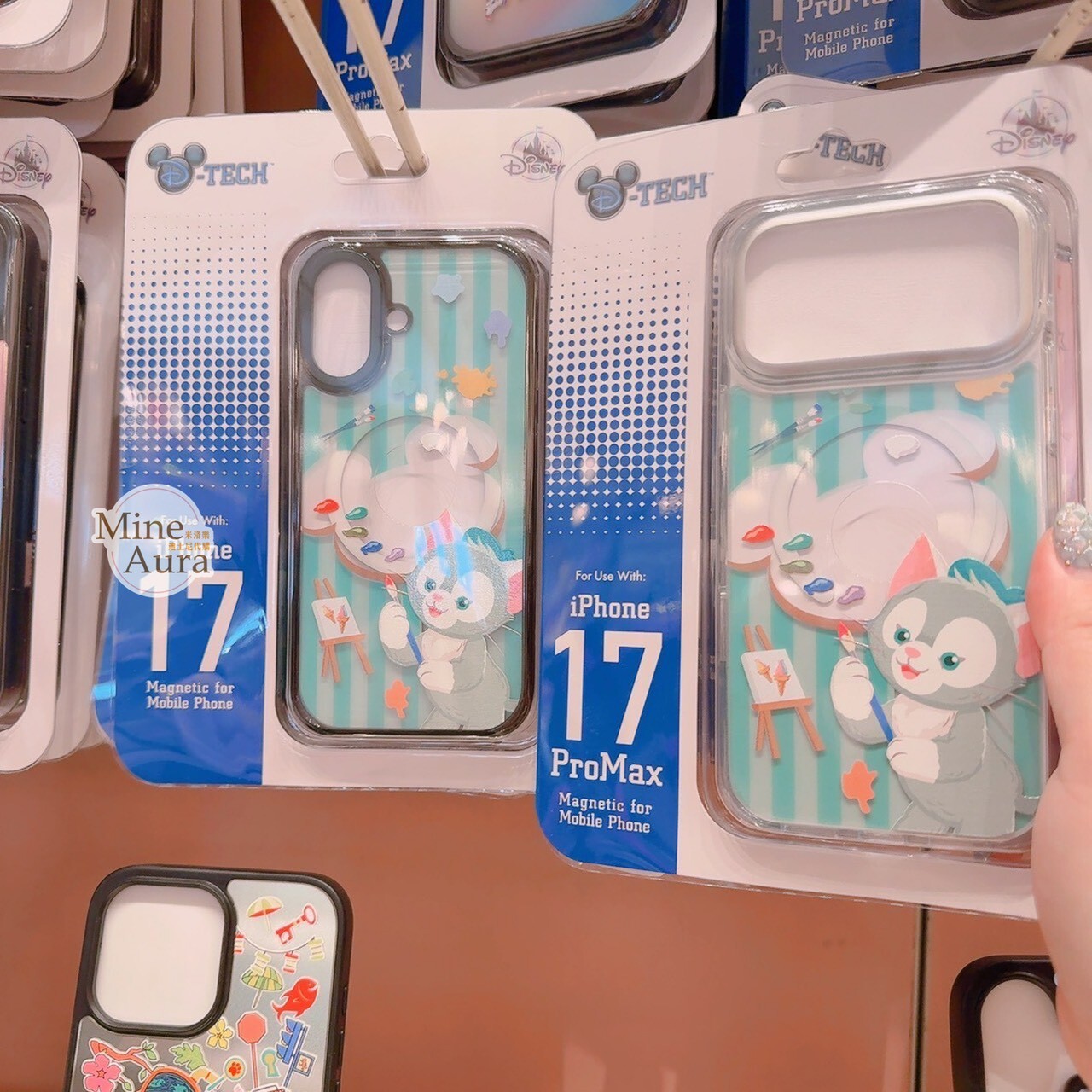 傑拉托尼 畫家貓 Gelatoni  米奇頭水彩盤 圖案 iphone17 系列 手機殼 保護套 -香港迪士尼樂園