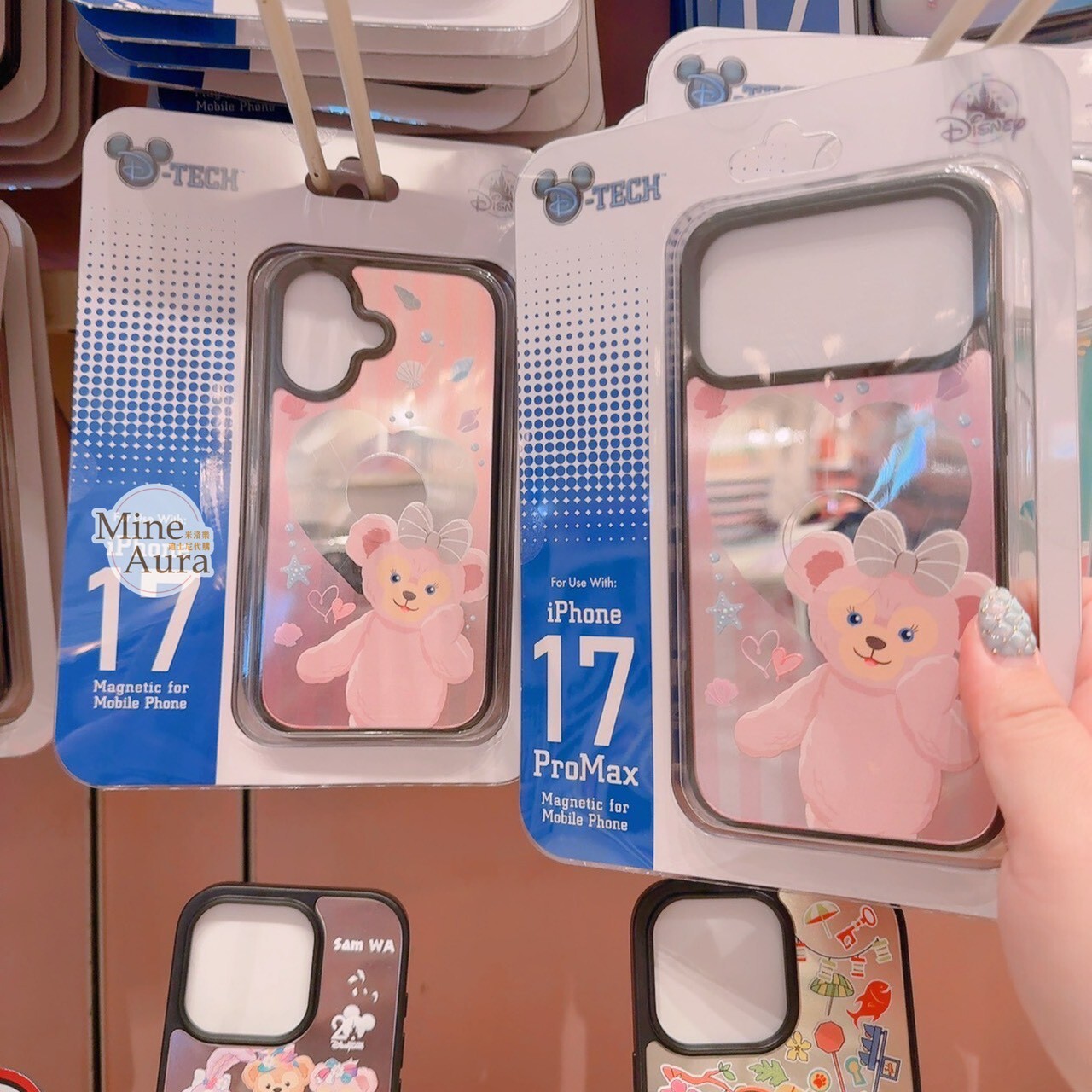 雪莉玫 ShellieMay 托腮 愛心 圖案 iphone17 系列 手機殼 保護套 -香港迪士尼樂園