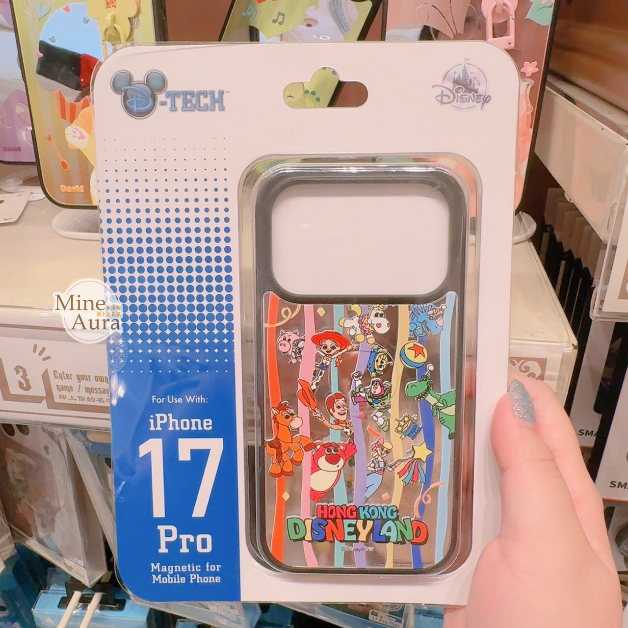 玩具總動員 Toy Story 經典角色集合 Q版 彩色直紋 圖案 iphone17 系列 手機殼 保護套 -香港迪士尼樂園