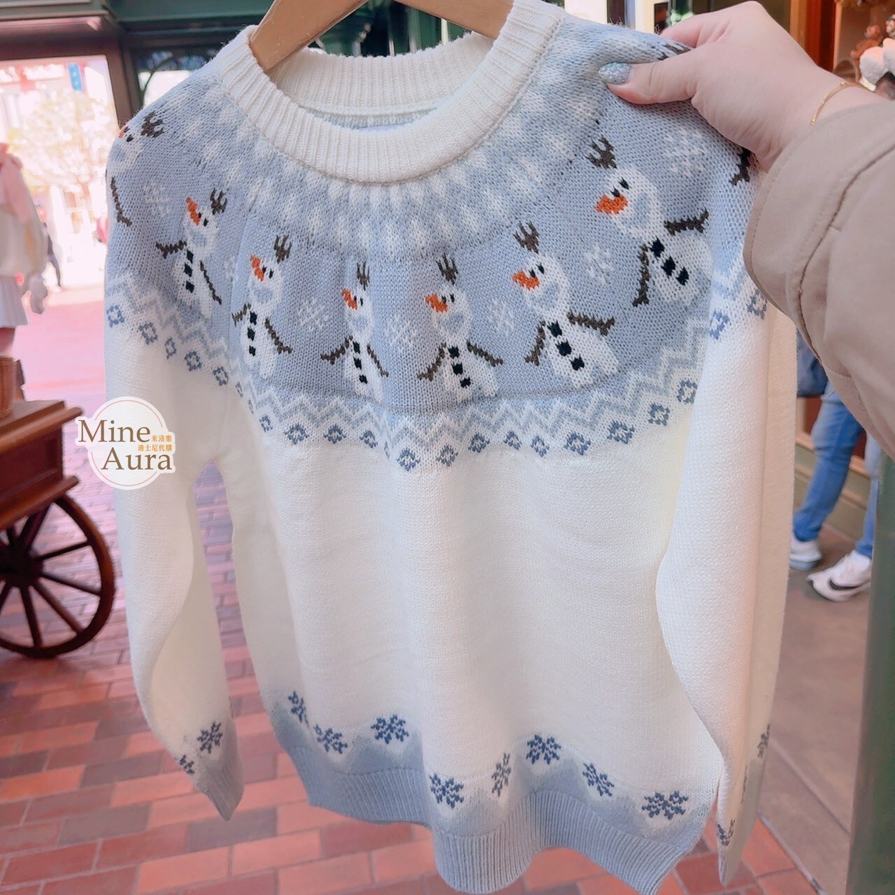 雪寶 Olaf 圖騰 圖案 針織 毛衣 上衣 冰雪奇緣 Frozen -香港迪士尼樂園