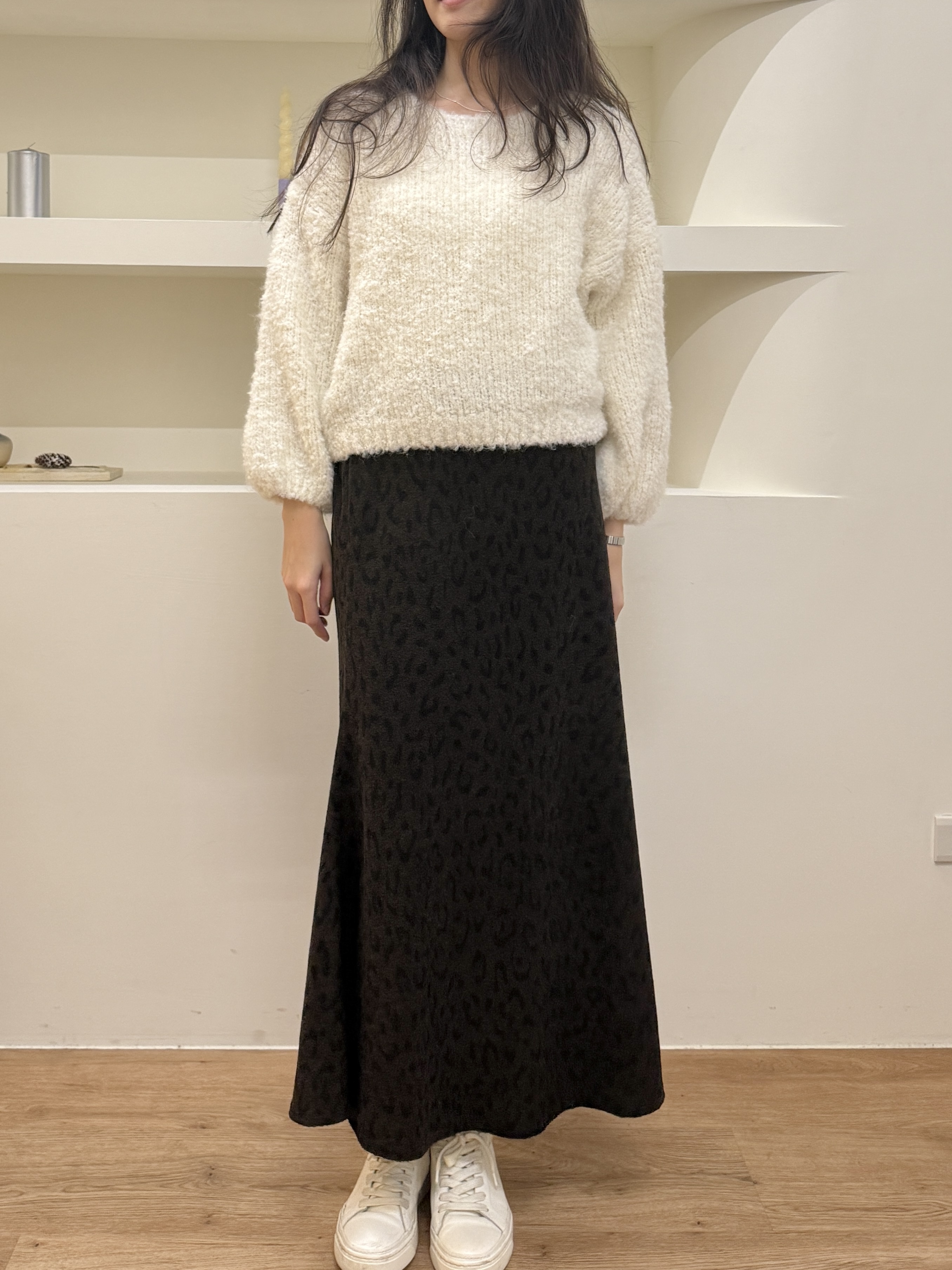 低調豹紋毛巾布傘裙*2色