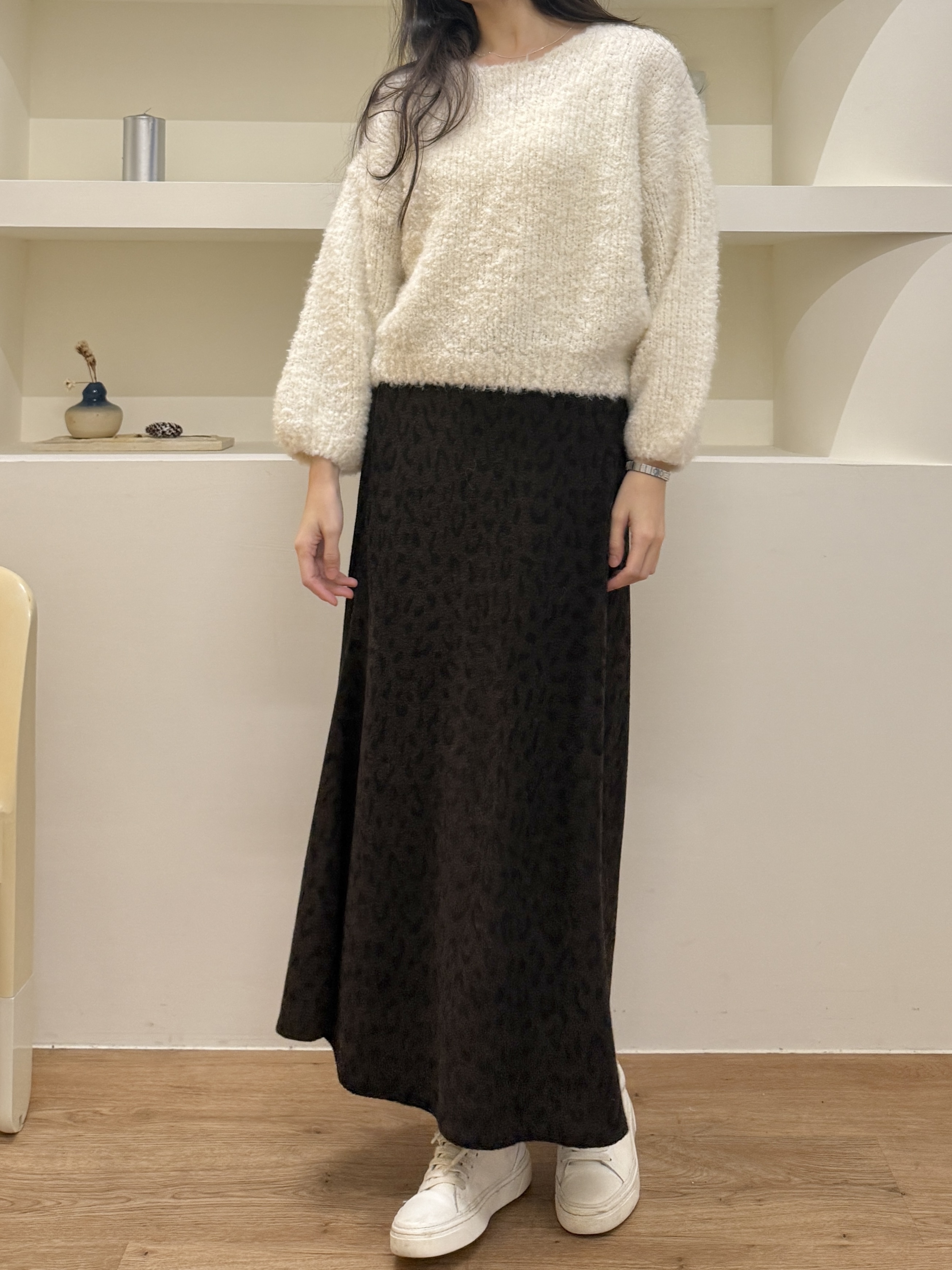 低調豹紋毛巾布傘裙*2色