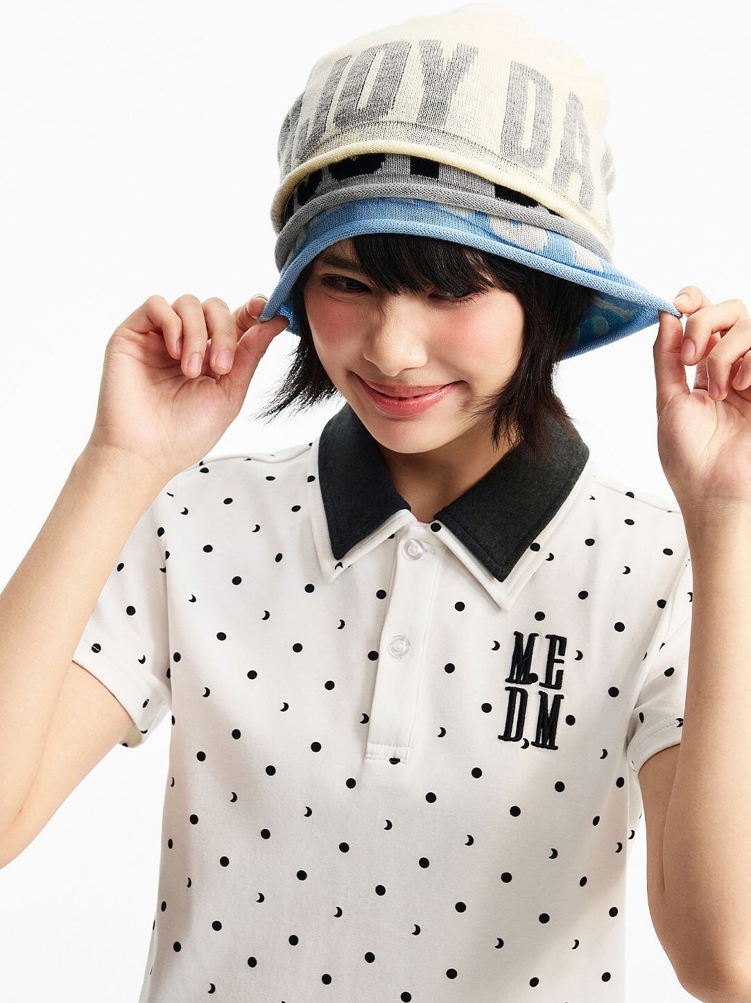 MEDM 無帽檐 字母針織冷帽