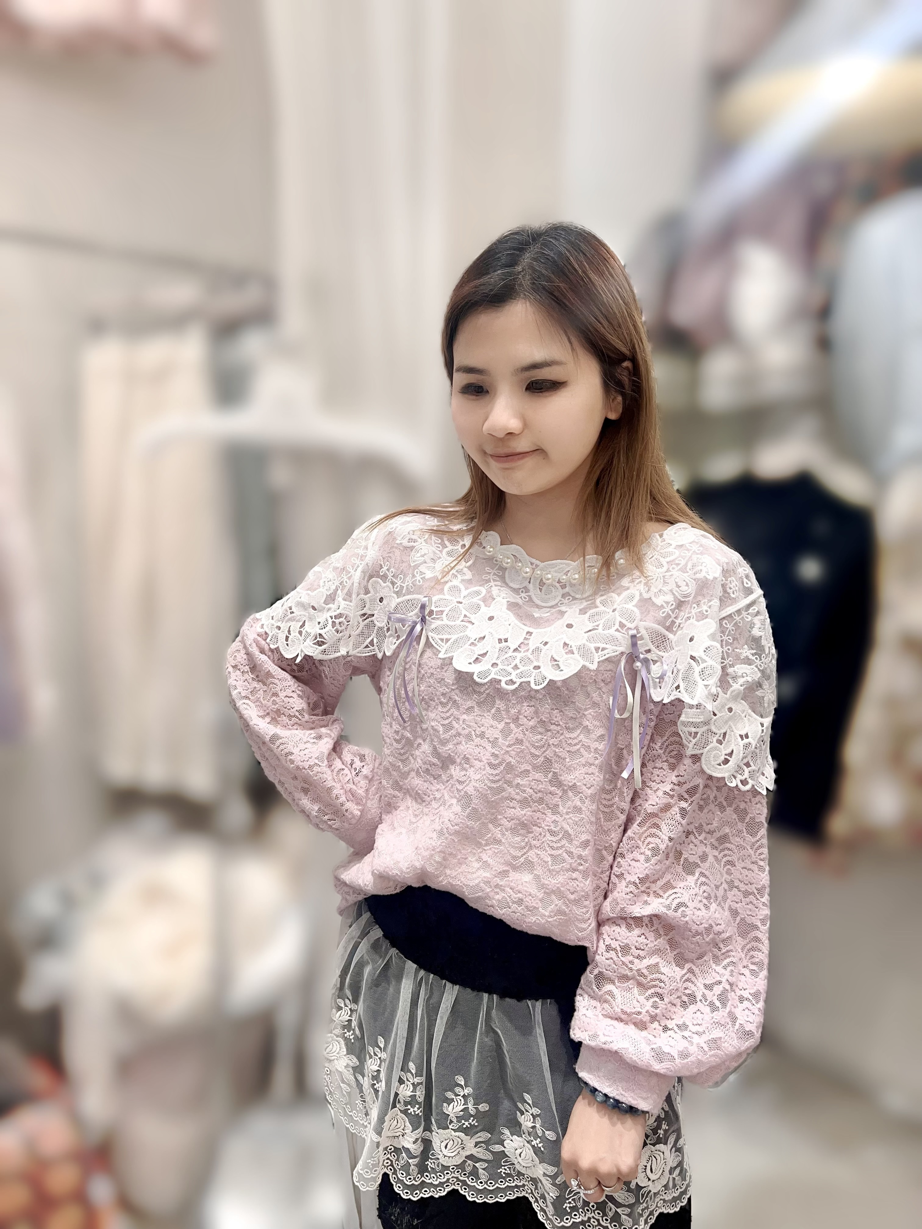 Y75  紫lace 胸42-46 長24 $499[一口價]