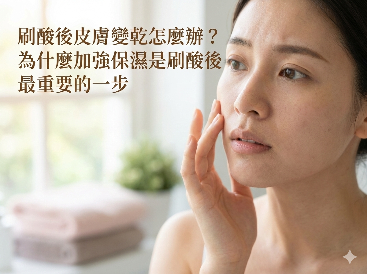 刷酸後皮膚變乾怎麼辦？為什麼加強保濕是刷酸後最重要的一步