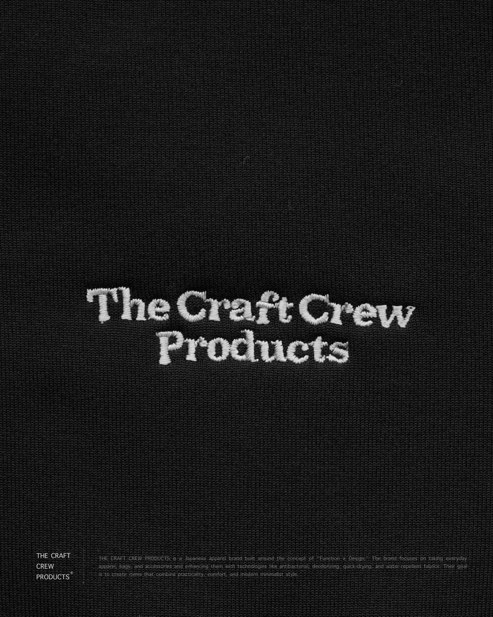THE CRAFT CREW PRODUCTS - 裏ボアフリース ボックスシルエット ラグランスリーブ ダブルジップスウェットパーカー