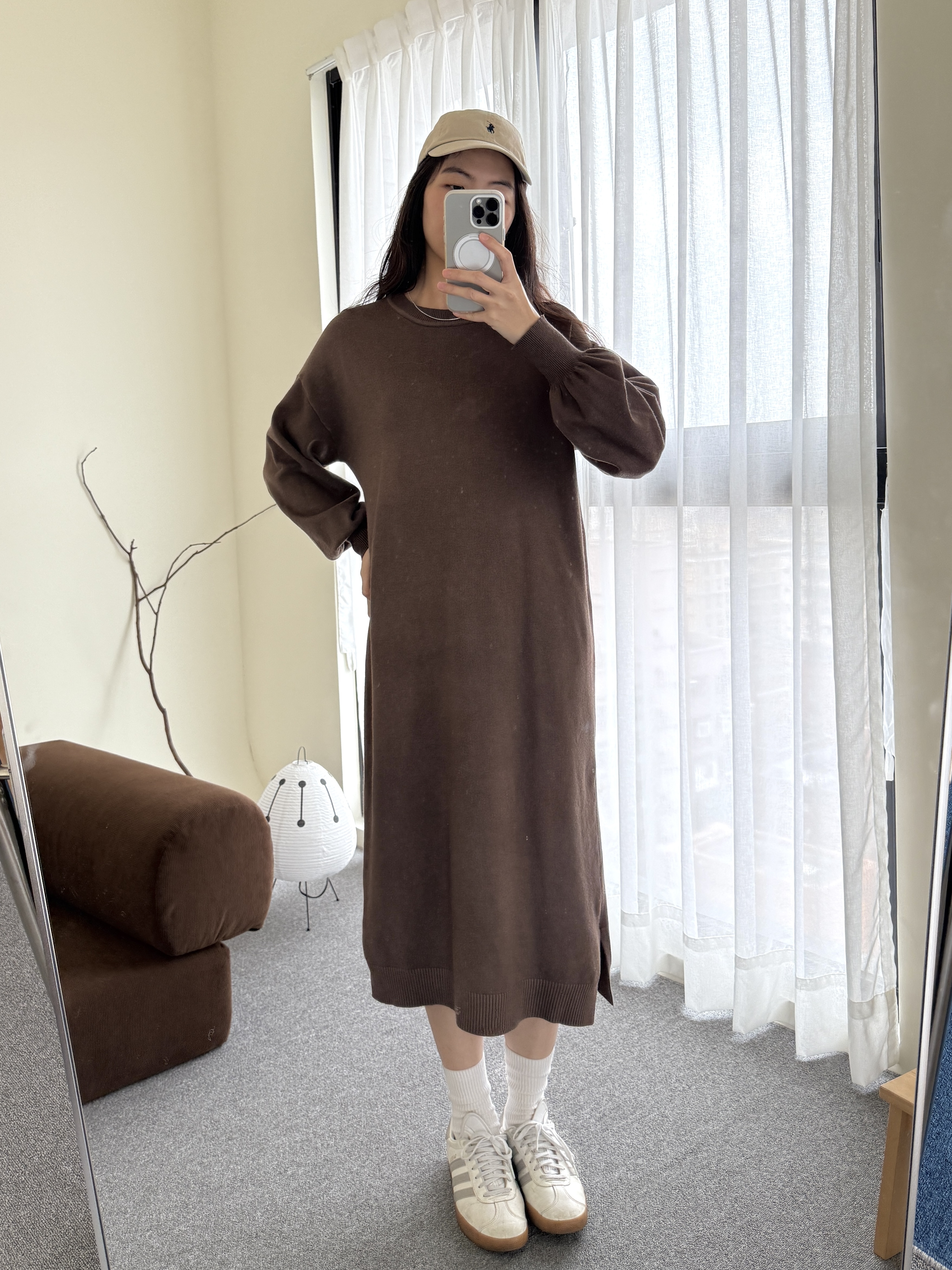 包芯紗下擺側開衩洋裝*2色